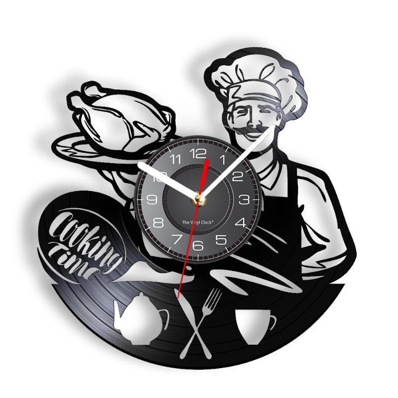 Wall Clocks Cooking Time Vintage Clock Western Chef Chicken High Tea Watch With LED Illumination Kitchen Hanging Decor
Wall Clocks Cooking Time Vintage Clock Western Chef Chicken High Tea Watch With LED Illumination Kitchen Hanging Decor