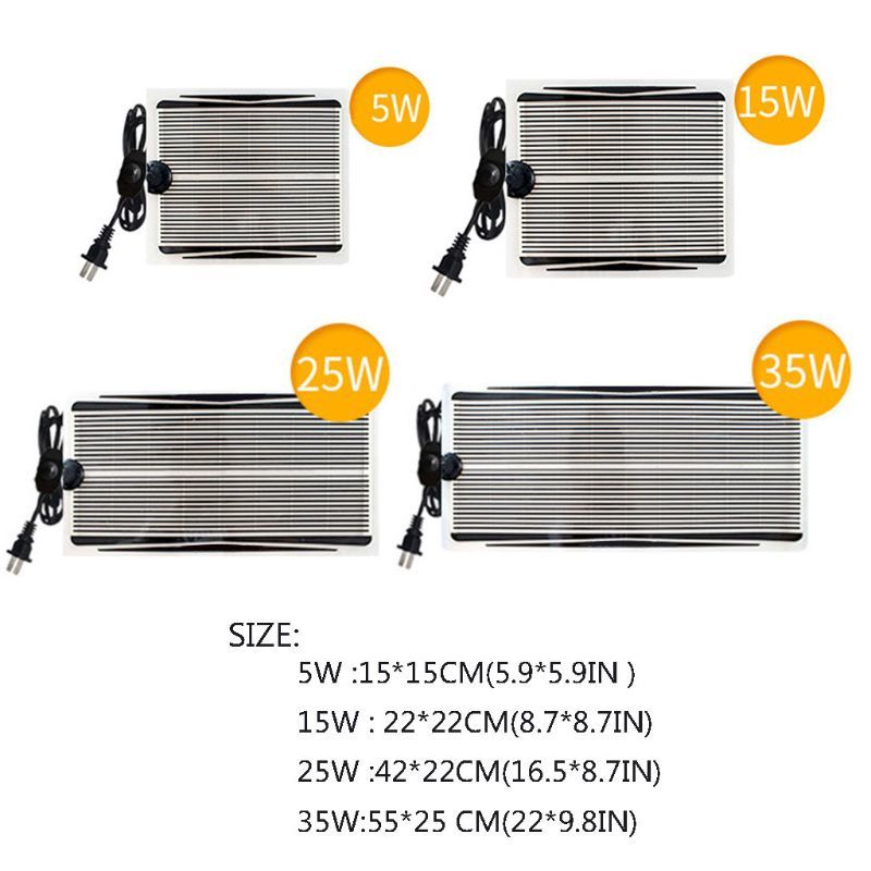 Reptile Warm Path Underneath Tank Heater For Tank, Terrarium Warm Mat For Shield Path (Us)