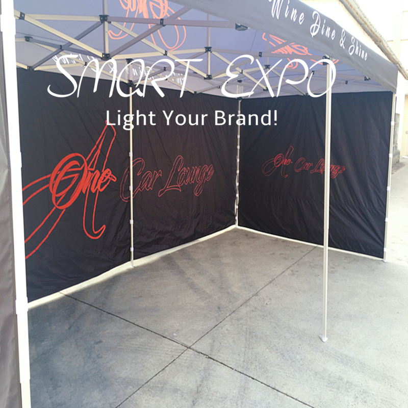 10X20FT Outdoor Large Gazebo Marketing Advertising Display with Aluminum Frame 600D Polyester Printing Wheeled Bag