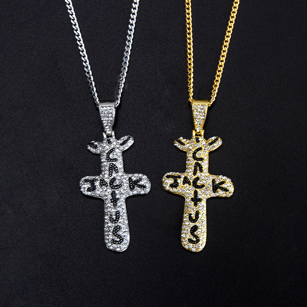 Cross Pattern Cactus Jack Pendant Travis Scott Designer Hip Hop Fashion Alloy Necklace Jewelry Trendy High Street Accessories
Cross Pattern Cactus Jack Pendant Travis Scott Designer Hip Hop Fashion Alloy Necklace Jewelry Trendy High Street Accessories
