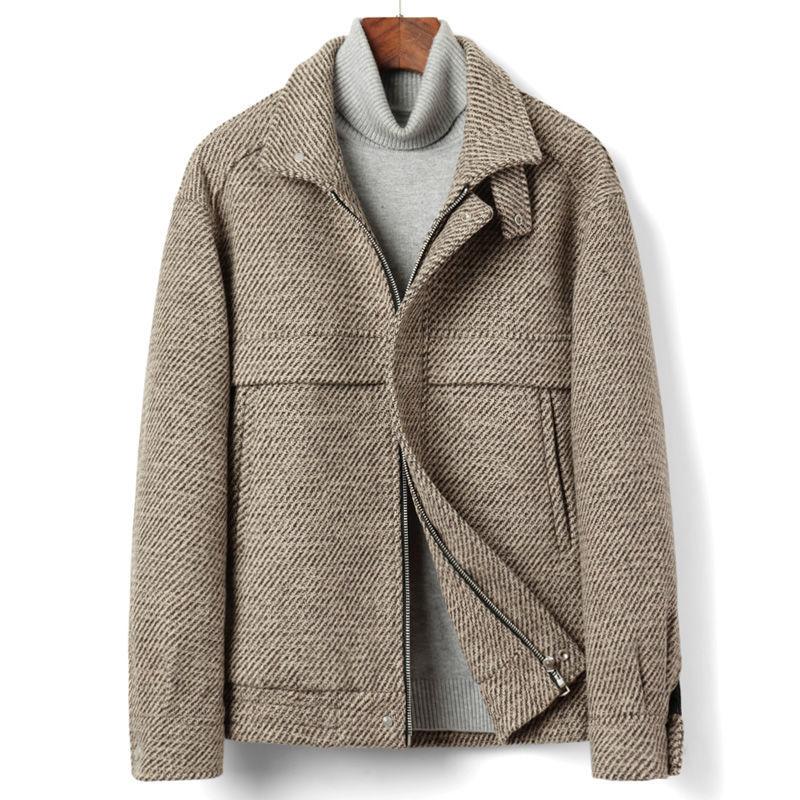 Men's Wool & Blends 2021 Autumn Winter Fashion Jacket High-quality Woolen Coat Casual Slim Turn-down Collar Coats Warm Outwear E315, Coffee
Men's Wool & Blends 2021 Autumn Winter Fashion Jacket High-quality Woolen Coat Casual Slim Turn-down Collar Coats Warm Outwear E315, Coffee