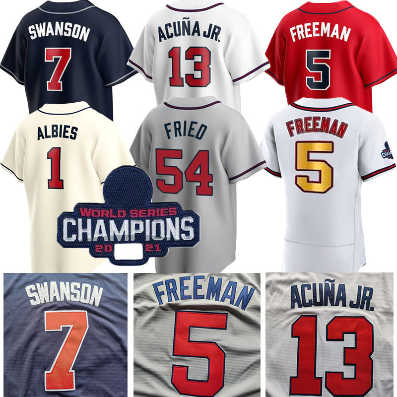 2021 Austin Riley Jersey Freddie Freeman Ozzie Albies Ronald Acuna Jr. Dansby Swanson Joc Pederson Jorge Soler Chipper Jones Max Fried Rosar, Men color 6
2021 Austin Riley Jersey Freddie Freeman Ozzie Albies Ronald Acuna Jr. Dansby Swanson Joc Pederson Jorge Soler Chipper Jones Max Fried Rosar, Men color 6