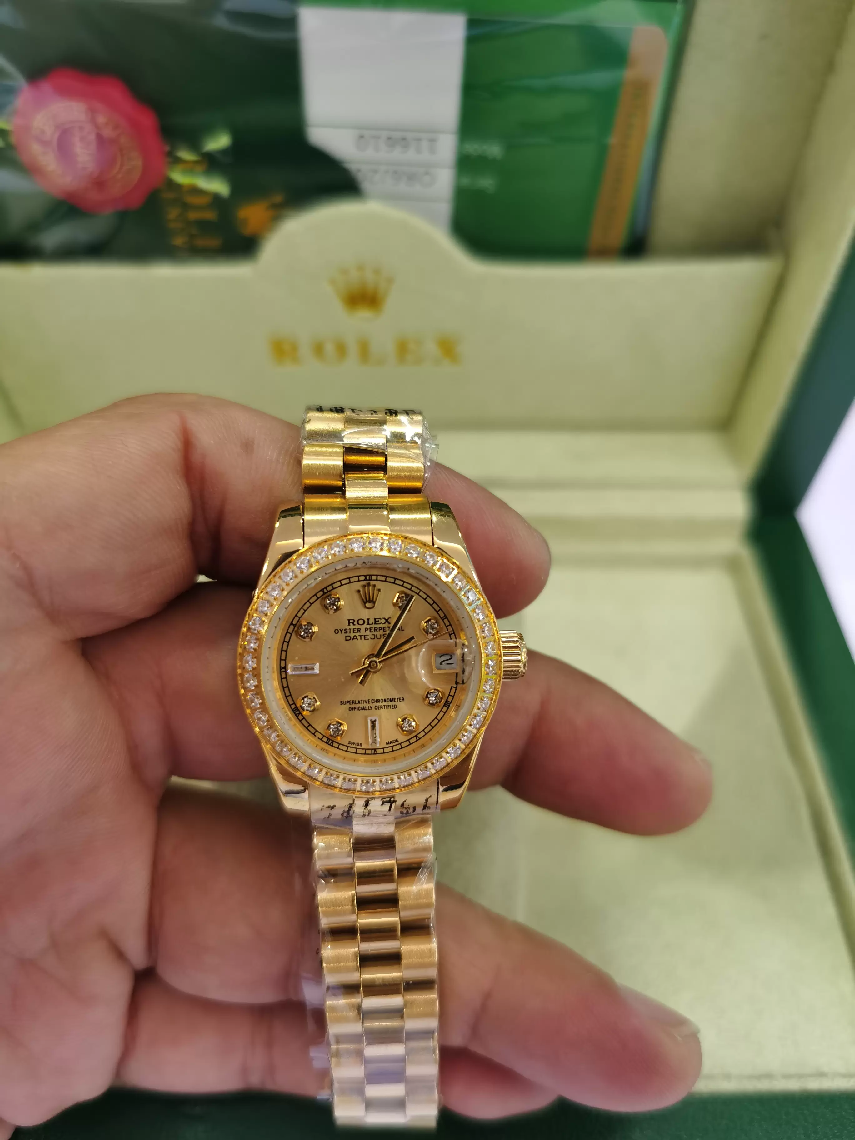 With original box women 26mm automatic mechanical diamonds watch No battery sweeping movement self winding Stainless steel clock Datejust wristwatch, Style 1
With original box women 26mm automatic mechanical diamonds watch No battery sweeping movement self winding Stainless steel clock Datejust wristwatch, Style 1