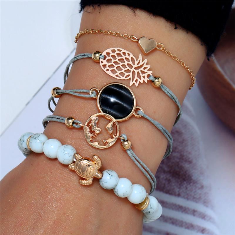 Link, Chain WNGMNGL 5pcs/Set Vintage Resin Heart Pineapple Stone Drop Bracelets&Gold Bangle For Women Charm Statement 2021 Fashion Jewelry
Link, Chain WNGMNGL 5pcs/Set Vintage Resin Heart Pineapple Stone Drop Bracelets&Gold Bangle For Women Charm Statement 2021 Fashion Jewelry
