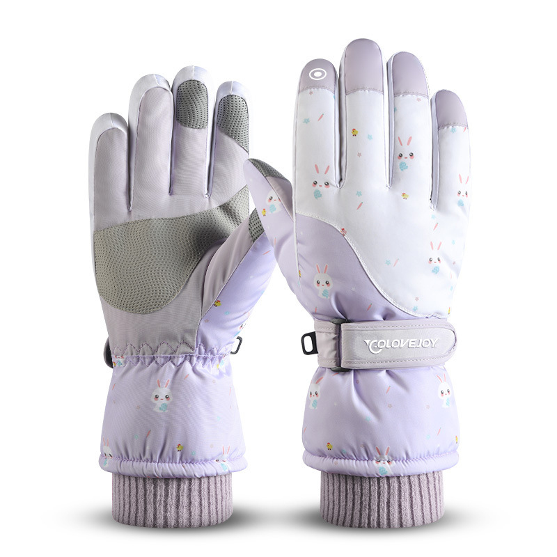 Popular Warm Soft Coral Velvet Lining Waterproof Anti-slip Ski Gloves for Women Winter Gift
Popular Warm Soft Coral Velvet Lining Waterproof Anti-slip Ski Gloves for Women Winter Gift