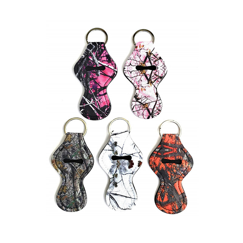 Neoprene Chapstick Holder Keychain Party Favor Portable Lipstick Pouch