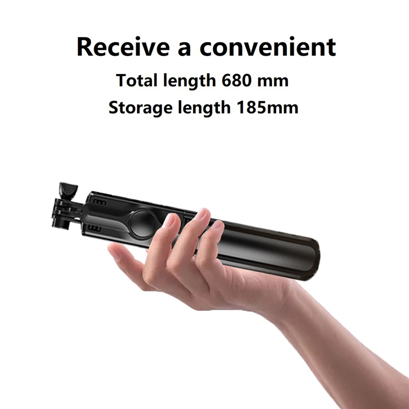 Selfie Monopods FGCLSY Bluetooth Selfie Stick Mobile Phone Holder Retractable Portable Multifunctional Mini Tripod With Wireless Remote Shutter