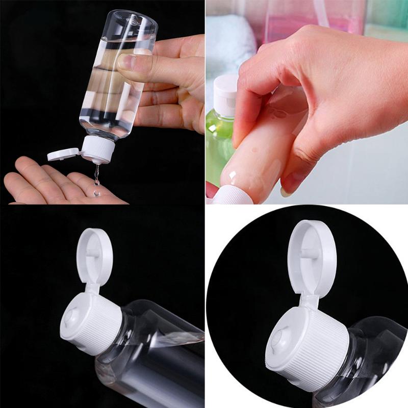 Storage Bottles & Jars 10pcs Plastic Shampoo Bottle 100ml Clear Empty Vail For Travel Container Lotion Liquid Makeup Cosmetic