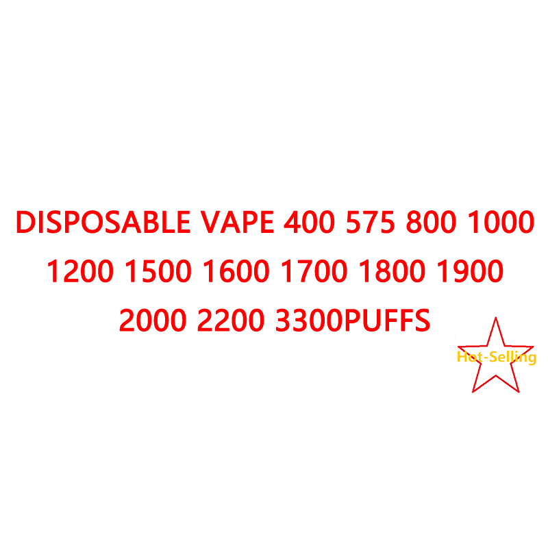 Disposable Vape Pen E Cigarette Device With 400 575 800 1000 1200 1500 1600 1700 1800 1900 2000 2200 3300Puffs
Disposable Vape Pen E Cigarette Device With 400 575 800 1000 1200 1500 1600 1700 1800 1900 2000 2200 3300Puffs