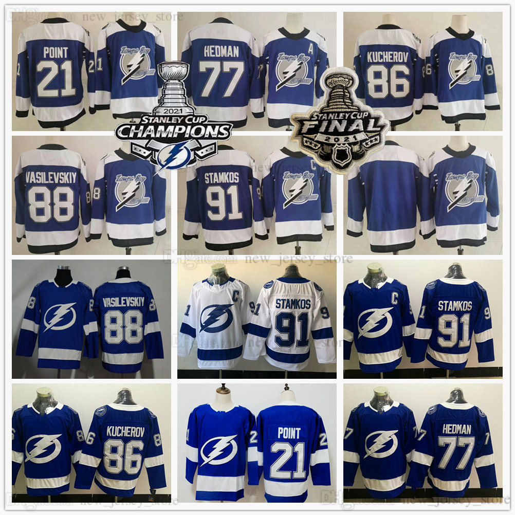 2021 Stanley Cup Final Tampa Bay Lightning Ice Hockey Jersey 21 Brayden Point 77 Victor Hedman 86 Nikita Kucherov 88 Andrei Vasilevskiy 91 Steven Stamkos Jerseys, As picture
2021 Stanley Cup Final Tampa Bay Lightning Ice Hockey Jersey 21 Brayden Point 77 Victor Hedman 86 Nikita Kucherov 88 Andrei Vasilevskiy 91 Steven Stamkos Jerseys, As picture