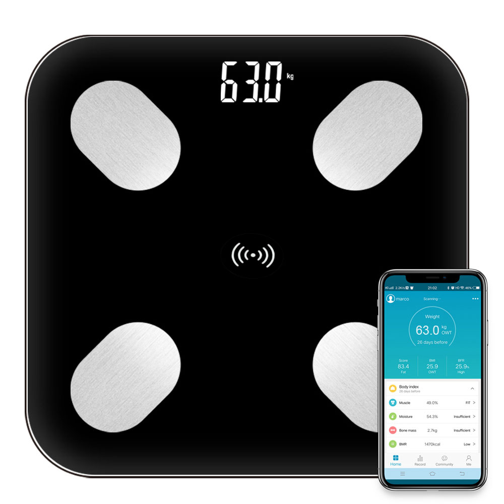 Body Fat Scale Floor Scientific Smart Electronic LED Digital Weight Bathroom Scales Balance Bluetooth APP Android IOS
Body Fat Scale Floor Scientific Smart Electronic LED Digital Weight Bathroom Scales Balance Bluetooth APP Android IOS