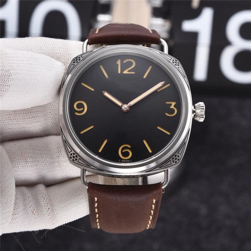 Men's watch mechanical watch waterproof design 47mm dial leather strap Sell like hot cakes
Men's watch mechanical watch waterproof design 47mm dial leather strap Sell like hot cakes