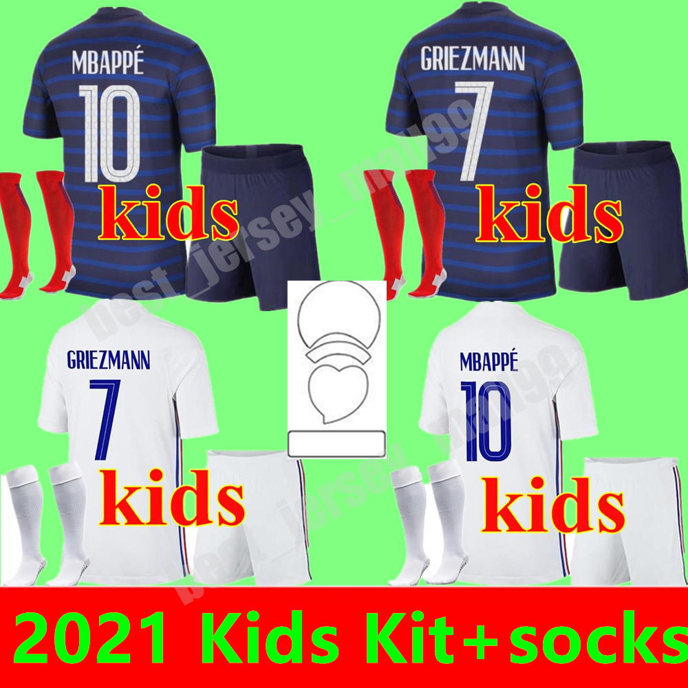 Kids kit 2021 France national team Soccer jersey Maillot de Foot enfant 2 stars GRIEZMANN MBAPPE POGBA 21 22 football Jerseys, Black
Kids kit 2021 France national team Soccer jersey Maillot de Foot enfant 2 stars GRIEZMANN MBAPPE POGBA 21 22 football Jerseys, Black