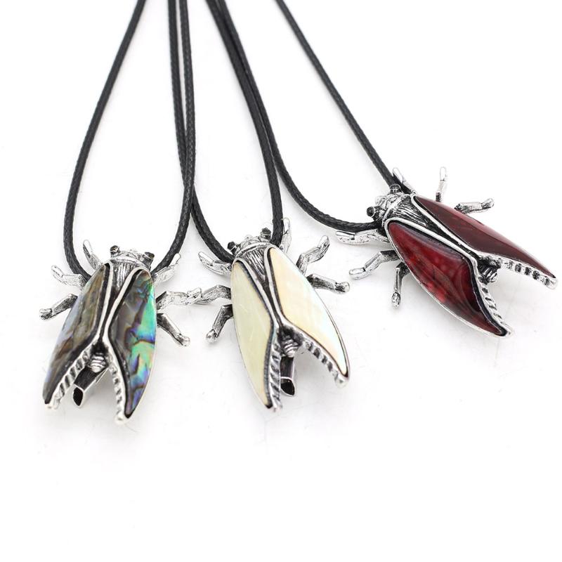 Pendant Necklaces Natural Shell Alloy Necklace With Carved Lifelike Insect Shape For Women's Men's Charms Jewelry Gifts, Silver
Pendant Necklaces Natural Shell Alloy Necklace With Carved Lifelike Insect Shape For Women's Men's Charms Jewelry Gifts, Silver