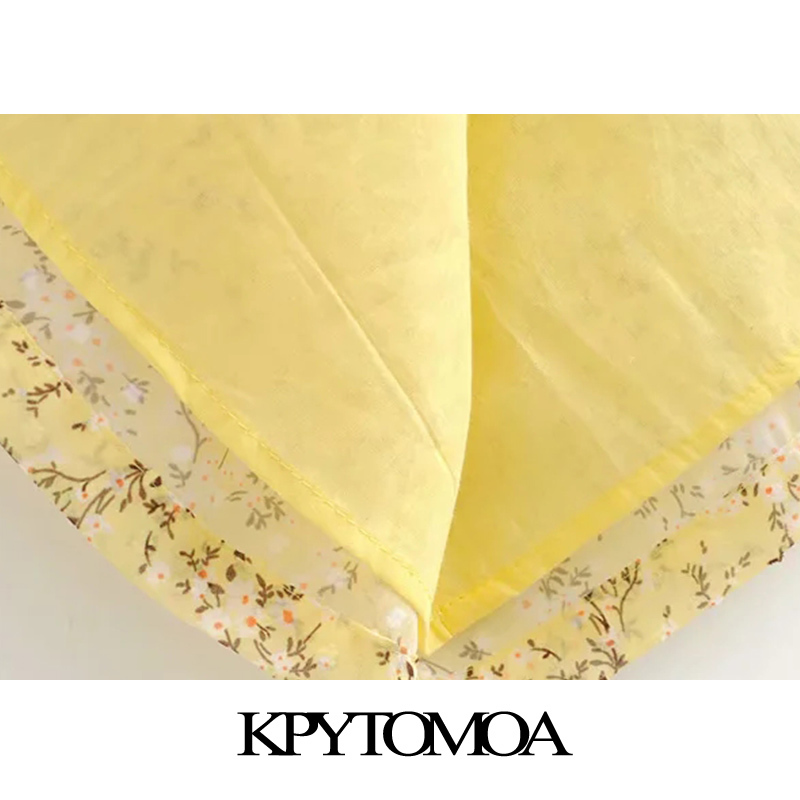 Women Chic Fahsion Printed Ruffled Mini Dress O Neck Short Sleeve With Lining Female Dresses Vestidos 210420