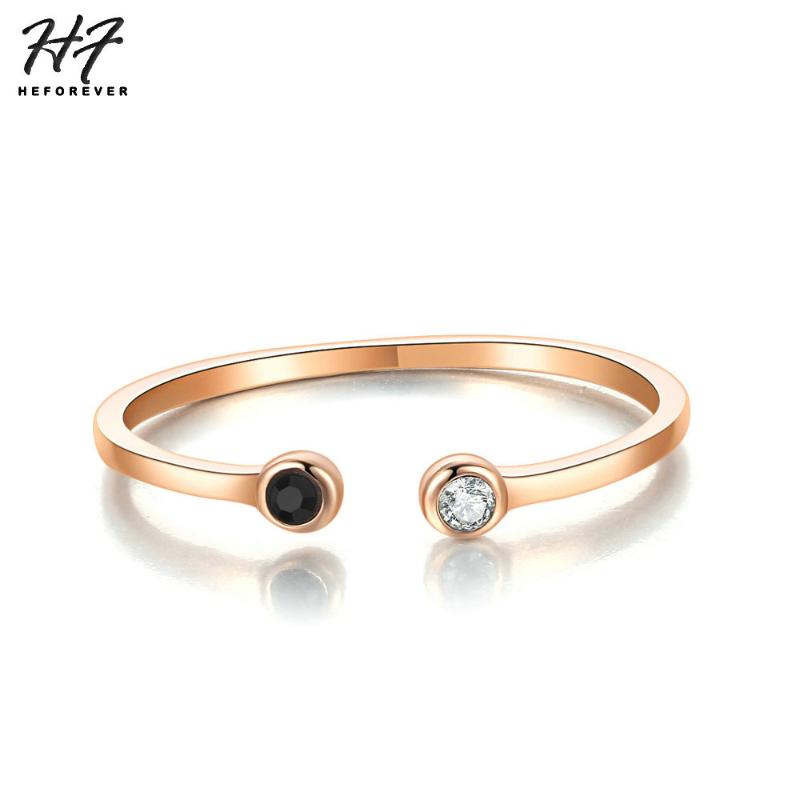 Band Rings Fashion Simple Style Black & Clear Mini Cubic Zirconia Rose Gold Color Ring For Women Jewelry Daily Party Gift R165, Silver
Band Rings Fashion Simple Style Black & Clear Mini Cubic Zirconia Rose Gold Color Ring For Women Jewelry Daily Party Gift R165, Silver