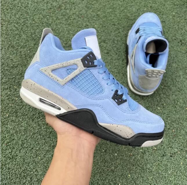 Jumpman 4 University Blue UNC Basketball Designers Shoes 4s Sneakers Men Women Sport Trainers
Jumpman 4 University Blue UNC Basketball Designers Shoes 4s Sneakers Men Women Sport Trainers