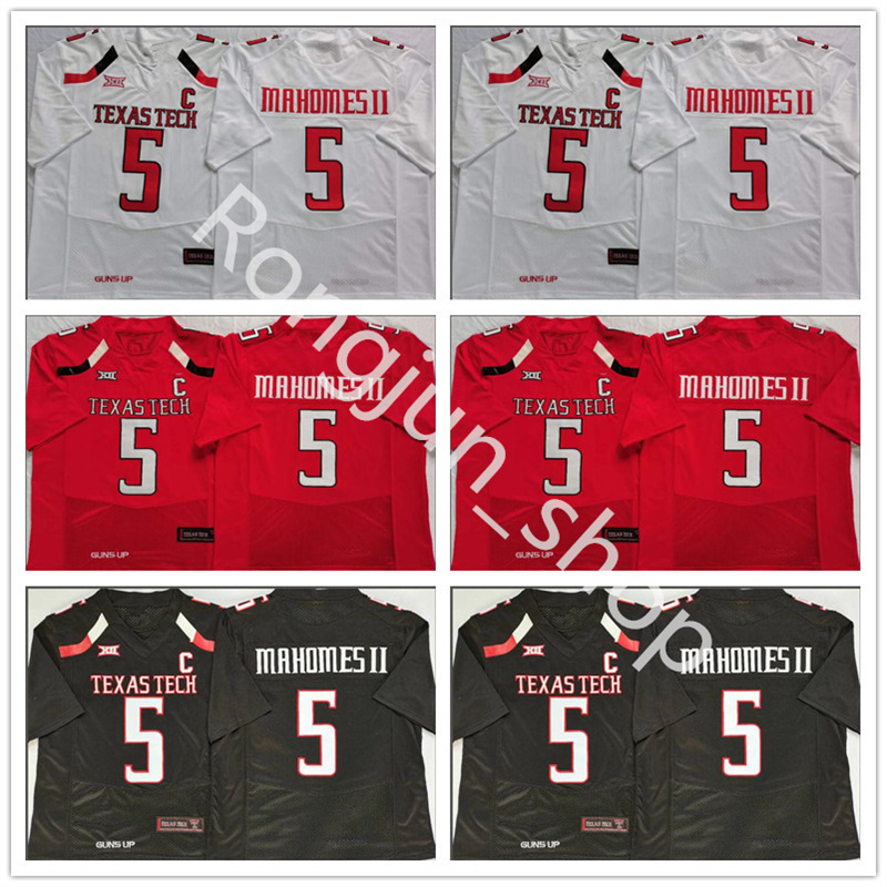 Mens NCAA Football Tech Red College 5 Patrick Mahomes II Jersey Men University Embroidery And Sewing Black White Team Breathable For Sport Fans Excellent Quality, As picture
Mens NCAA Football Tech Red College 5 Patrick Mahomes II Jersey Men University Embroidery And Sewing Black White Team Breathable For Sport Fans Excellent Quality, As picture