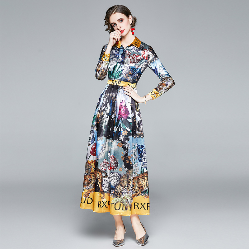 Floral Vintage Elegant Pleated Maxi Dress 2021 Luxury Designer Long Sleeve Holiday Party Button Shirt Dresses Spring Autumn Office Lady Runway Cute Slim A-Line Frock
Floral Vintage Elegant Pleated Maxi Dress 2021 Luxury Designer Long Sleeve Holiday Party Button Shirt Dresses Spring Autumn Office Lady Runway Cute Slim A-Line Frock