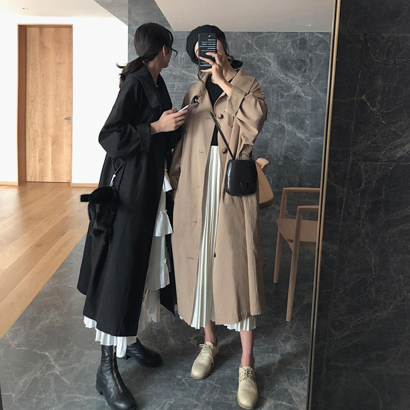 women's leather & faux coat mostly loose korean style, long female blouse plus size manteau femme winter clothes h86k, Black
women's leather & faux coat mostly loose korean style, long female blouse plus size manteau femme winter clothes h86k, Black