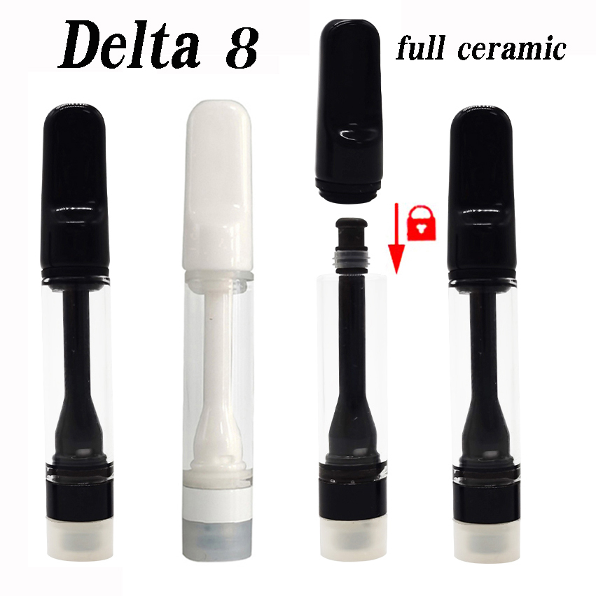 Delta 8 Full Ceramic Carts Vape Cartridges 0.5ml 1.0ml 0.8ml Childproof PVC tubes Packaging Empty Disposable Vape Pen 510 Thread Vaporizer Thick Oil Snap On Atomizer
Delta 8 Full Ceramic Carts Vape Cartridges 0.5ml 1.0ml 0.8ml Childproof PVC tubes Packaging Empty Disposable Vape Pen 510 Thread Vaporizer Thick Oil Snap On Atomizer