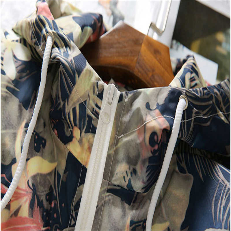 RUELK Spring And Autumn Men's Fashion Casual Floral Hooded Long-Sleeved Jacket Men's Jacket Cool Windbreaker M-5XL 211009