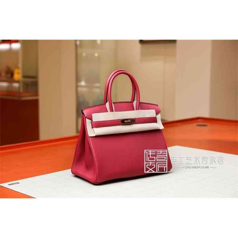 Designer Handbags Pure Manual Wax Thread Sewing Bag Togo Calf Leather Pomegranate Red Gold Buckle Bk30cm herme Handbag yyds
Designer Handbags Pure Manual Wax Thread Sewing Bag Togo Calf Leather Pomegranate Red Gold Buckle Bk30cm herme Handbag yyds