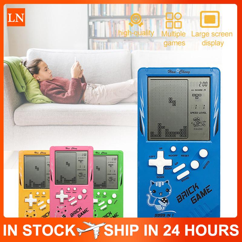 Portable Game Players 3.5 Inches Large Screen Brick Console Handheld Classic Nostalgic Decompression Toy I Miss My Childhood Tetris