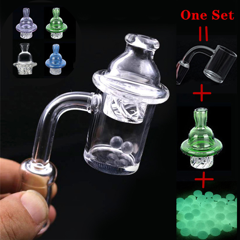 US popular Quartz Banger nail+Spinning Carb Cap + terp pearls with 10/14m/18mm Male Female banger Domeless nail for Dab Rig beaker Bong
US popular Quartz Banger nail+Spinning Carb Cap + terp pearls with 10/14m/18mm Male Female banger Domeless nail for Dab Rig beaker Bong