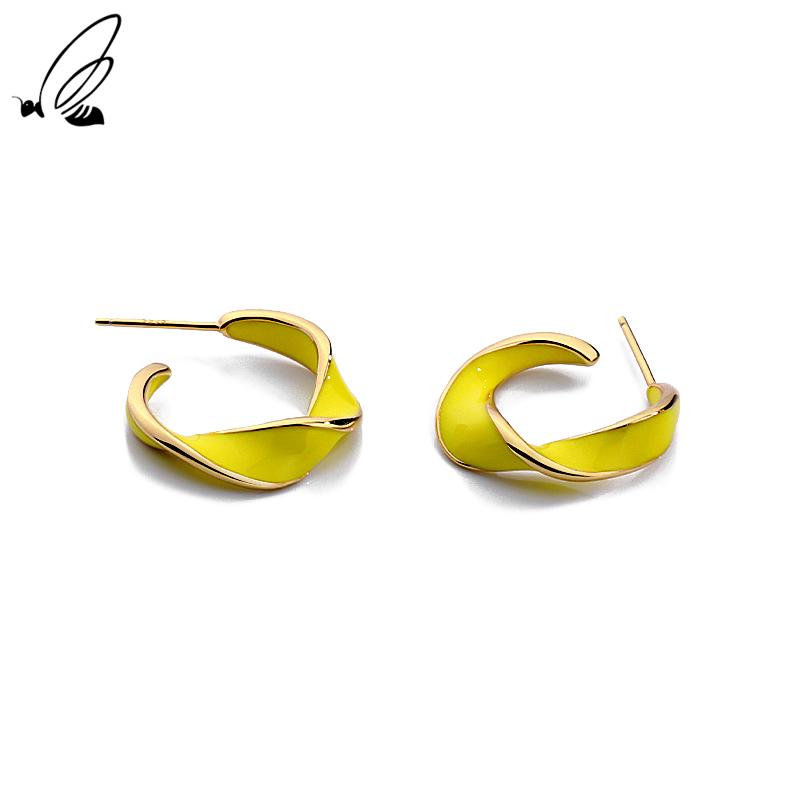 Stud S'STEEL 925 Sterling Silver Distorted Irregular C-shaped Earing Hypoallergenic Designer Earrings For Women Luxury Jewelry, Golden;silver
Stud S'STEEL 925 Sterling Silver Distorted Irregular C-shaped Earing Hypoallergenic Designer Earrings For Women Luxury Jewelry, Golden;silver