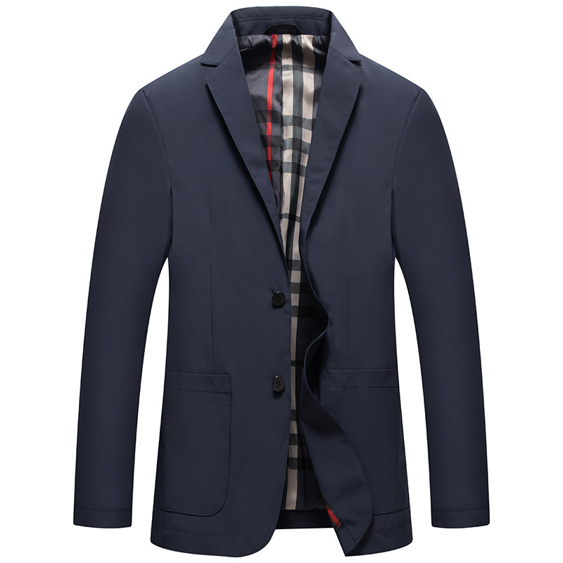 Men's Suits & Blazers Men spring fall not elastic iron casual breathable suit thin jacket single daily life breasted two buttons, Blue
Men's Suits & Blazers Men spring fall not elastic iron casual breathable suit thin jacket single daily life breasted two buttons, Blue