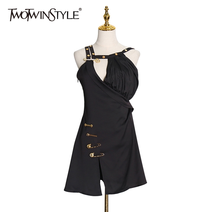 Patchwork Pin Black Dress For Women Asymmetrical Collar Sleeveless A Line Dresses Female Spring Fashion Clothes 210520
Patchwork Pin Black Dress For Women Asymmetrical Collar Sleeveless A Line Dresses Female Spring Fashion Clothes 210520