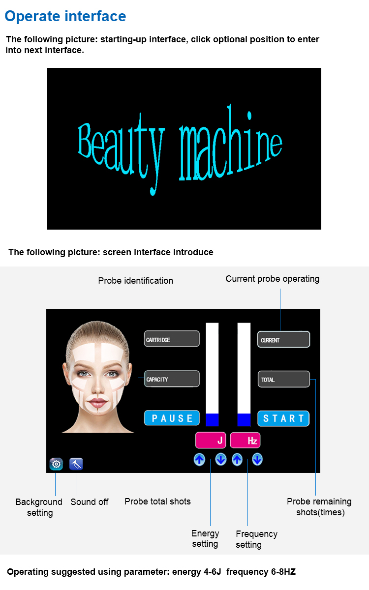 Newest technology face lifting portable salon use ultrasound beauty equipment