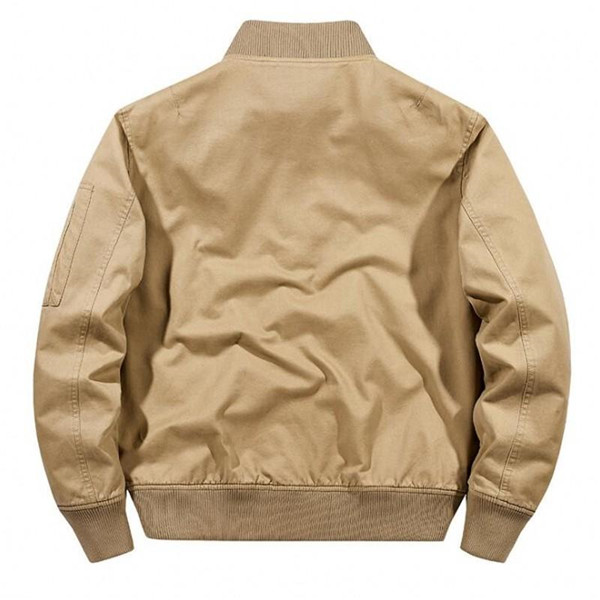 Men's Warm Fleece Bomber Jacket - Casual Tactical Outerwear, Thick Coats For Autumn & Winter, Sizes M-5Xl B3