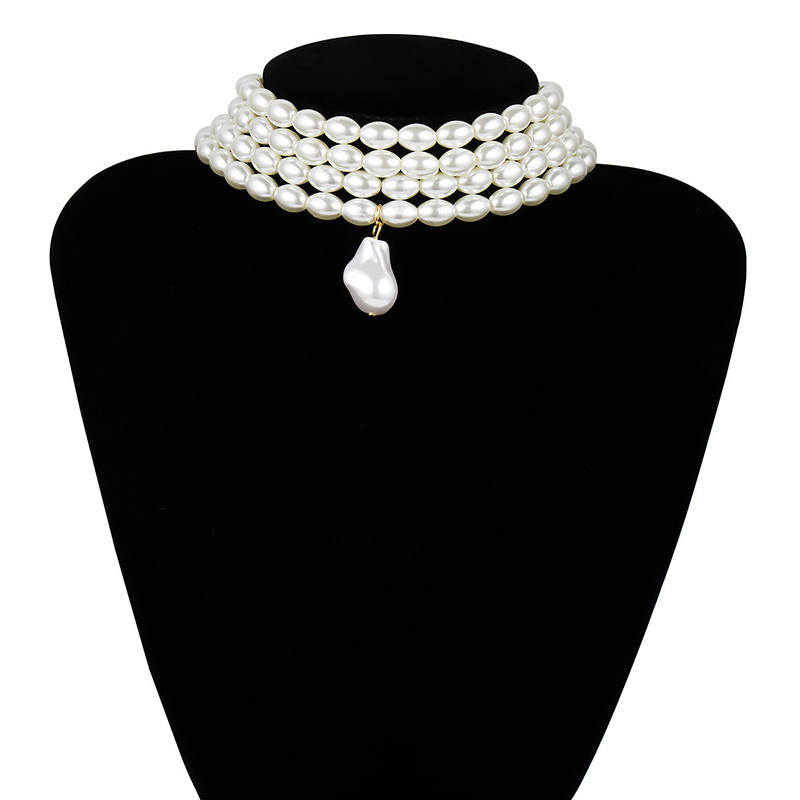 Pendant Necklaces Bohemian High-end Atmosphere bead Multilayer Elegant Clavicle Chain Simple Fashion Personality Creative Pearl Necklace Jewelry High Quality