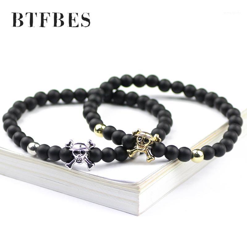 Charm Bracelets BTFBES Men Skull Bracelet & Bangles Matte Black Natural Stone 6mm Round Beads For Women Fashion Jewelry Gift1
Charm Bracelets BTFBES Men Skull Bracelet & Bangles Matte Black Natural Stone 6mm Round Beads For Women Fashion Jewelry Gift1