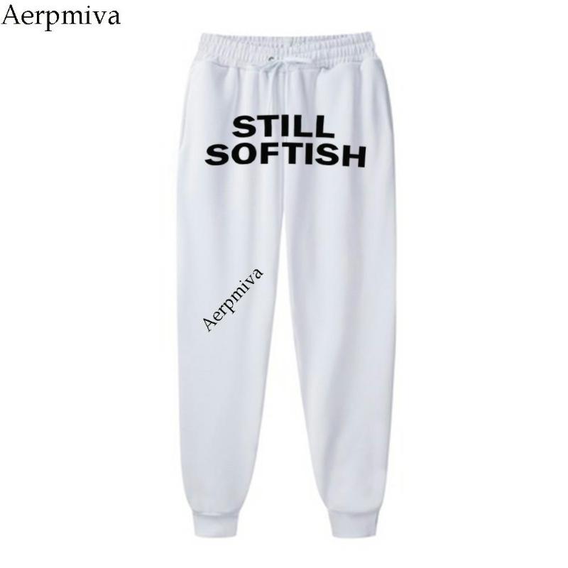 Women Men Fashion Quality Fleece Trousers STILL SOFTISH Jogging Pants Hip Hop Streetwear SweatpantS Men's