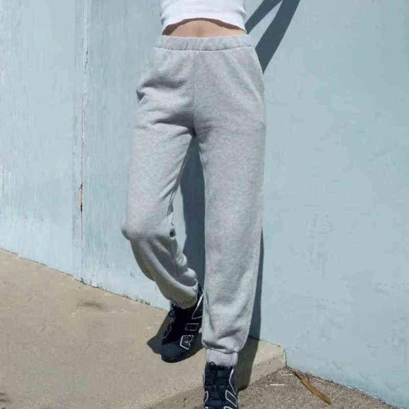 Soft Girls Casual Pants Fashion Ladies Elegant Cotton Harem Steertwear Female Loose Trousers Sweet Women Chic 211115