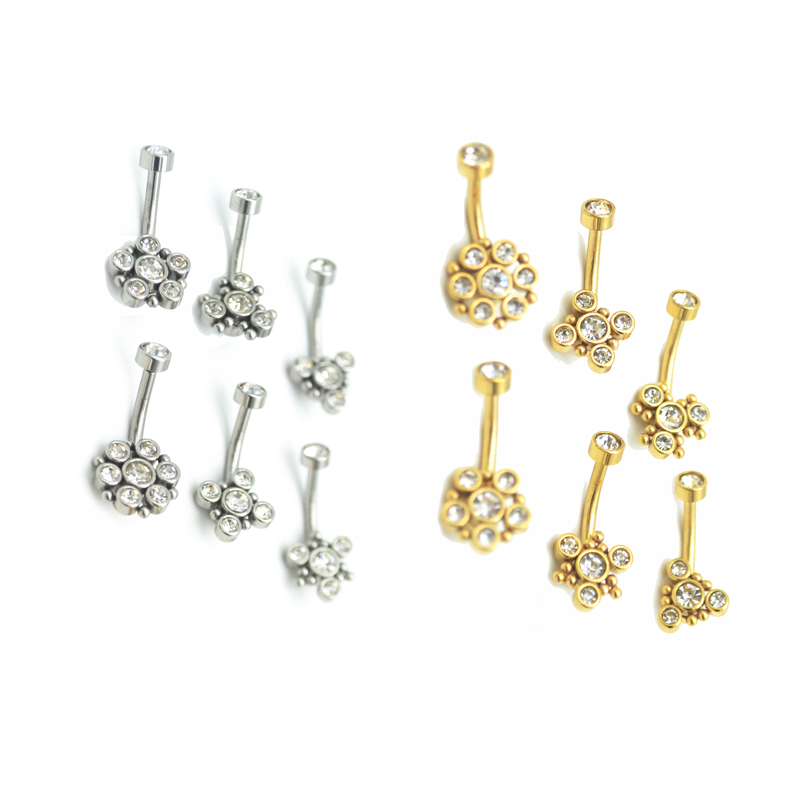 New Flower Belly Bar Butterfly Surgical Steel Gold Fashion Navel Ring Crystal Gem Women Jewelry Internally Threaded 14G
New Flower Belly Bar Butterfly Surgical Steel Gold Fashion Navel Ring Crystal Gem Women Jewelry Internally Threaded 14G