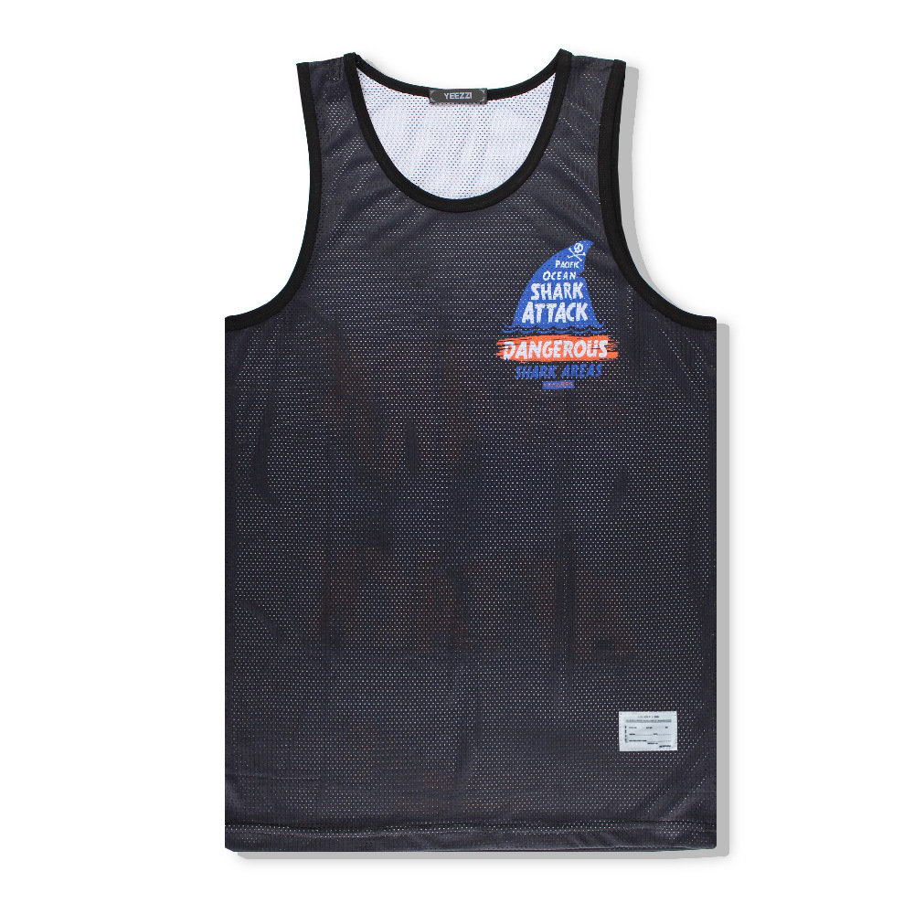 Alisister Plus Size 3d Vest Shark Print Men Women Sleeveless Tank Top Bodybuilding Male Fitness Undershirts Summer Beach Tops