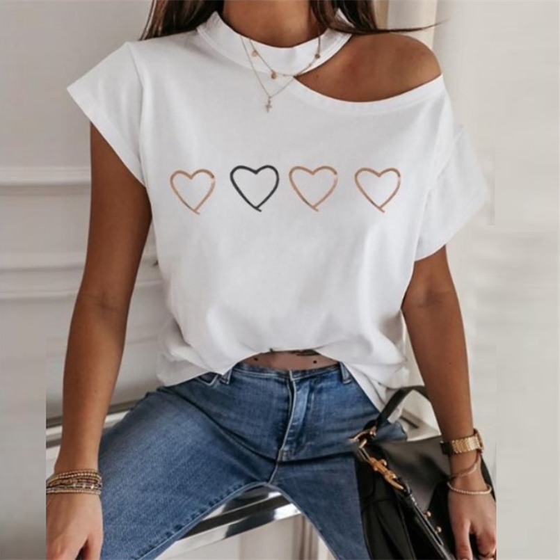 Spring Short-Sleeved Pullover O-Neck Clothes Urban Casual Shirt Women Tops Summer Female Clothing Print Off-The-Shoulder 210708, 04
Spring Short-Sleeved Pullover O-Neck Clothes Urban Casual Shirt Women Tops Summer Female Clothing Print Off-The-Shoulder 210708, 04