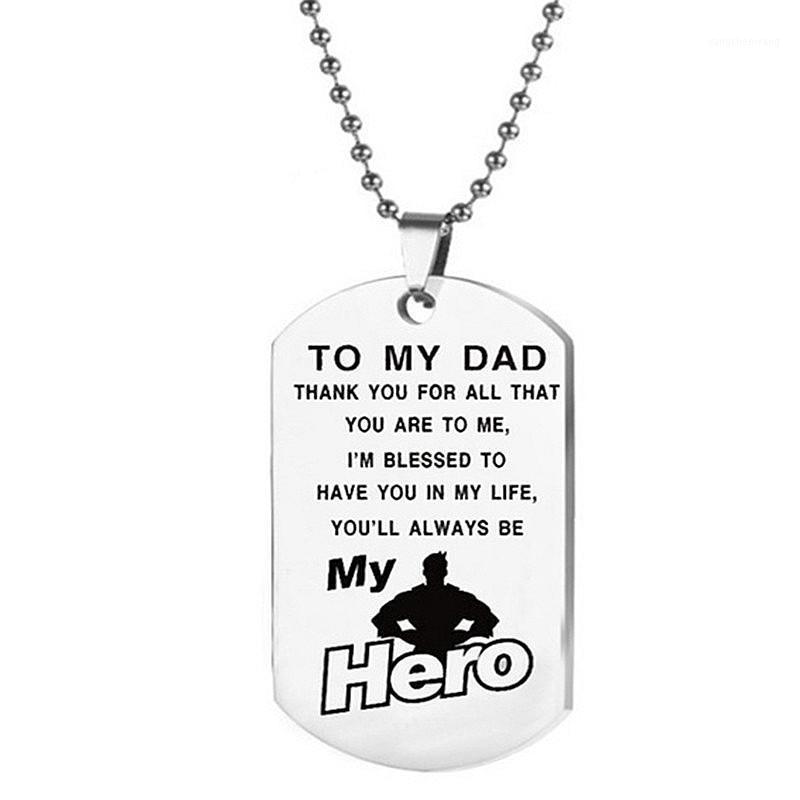 Fashion Accessories Stainless Steel Necklace Lettering Military Father's Day Gift Love Gifts To Dad Chains
Fashion Accessories Stainless Steel Necklace Lettering Military Father's Day Gift Love Gifts To Dad Chains