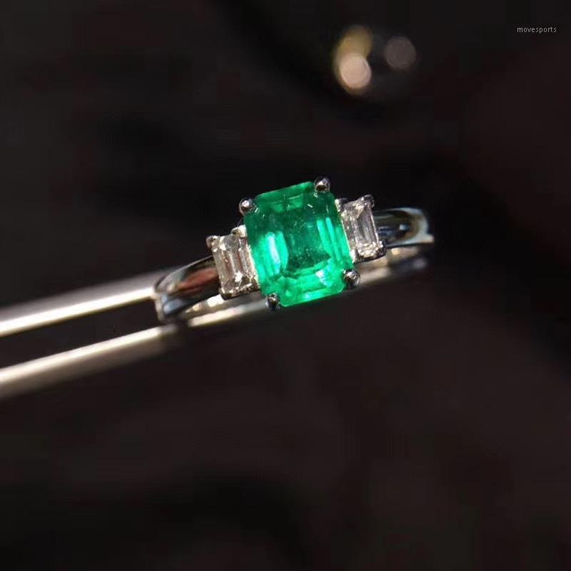 Cluster Rings Natural Emerald Ring 925 Silver Women's Fresh And Lovely Design Style Gift Choice1
Cluster Rings Natural Emerald Ring 925 Silver Women's Fresh And Lovely Design Style Gift Choice1