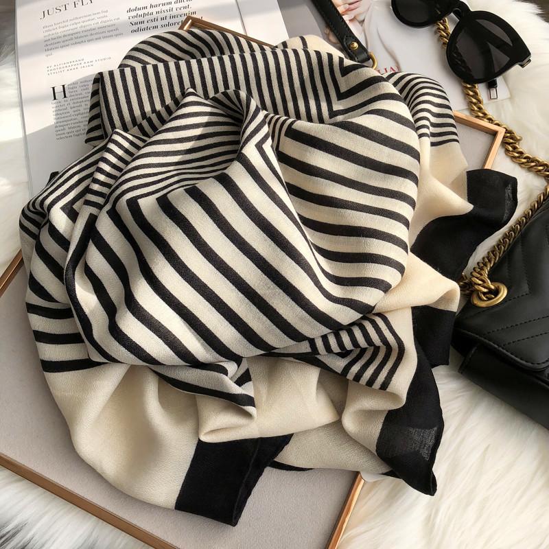 Hats, Scarves & Gloves Sets Black And White Stripes Geometric Cotton Linen Scarf Women Spring Autumn Long Sarong Travel Dual-Use Shawl
Hats, Scarves & Gloves Sets Black And White Stripes Geometric Cotton Linen Scarf Women Spring Autumn Long Sarong Travel Dual-Use Shawl