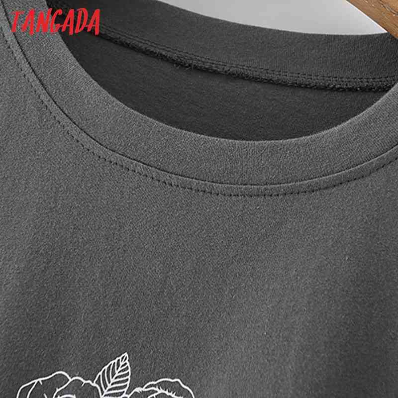 Women Print Long T Short Sleeve O Neck Tees Ladies Casual Tee Shirt Street Wear Top 2M125 210416