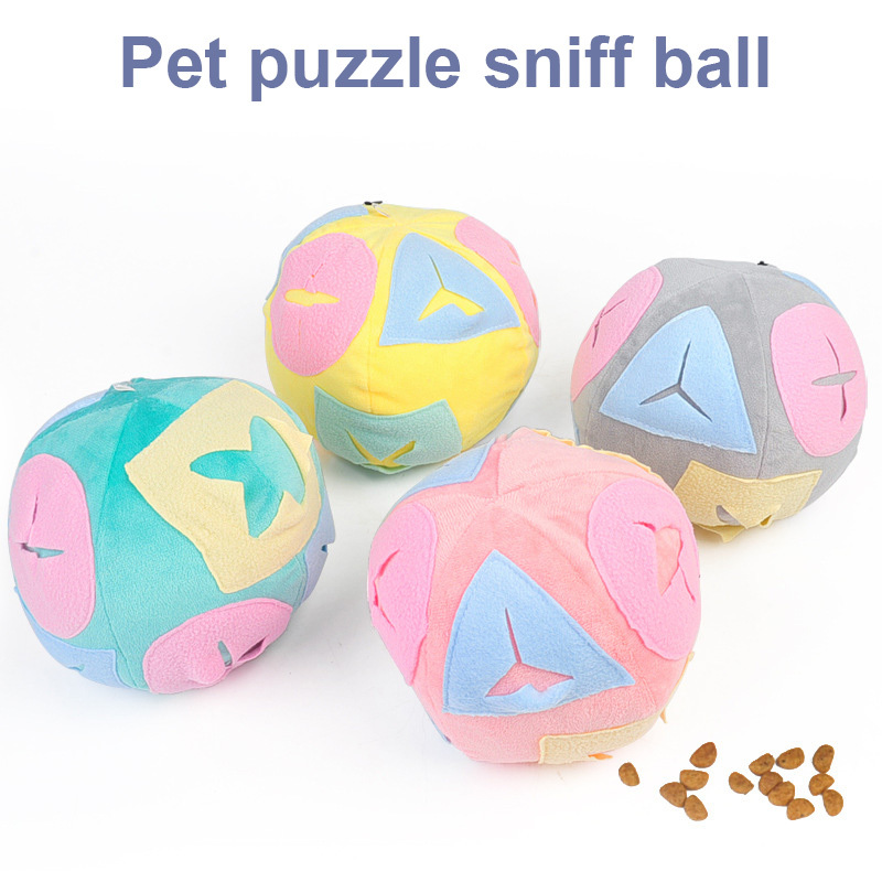 Dog Nosework Snuffle Toy Dog Puppy Sniffing Ball IQ Treat Feeding Toys Food Dispensing Pet Biting Ball Intelligence Training Toy