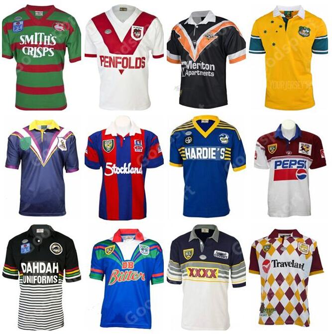 RETRO Rugby Jersey Australia ROOSTER RAIDER SHARK COWBOY KNIGHT STORM WARRIOR TIGER Panthers BRONCO Chiefs ST GEORGE Rabbit SEA EAGLES Parramatta Eels bear shirts, 15
RETRO Rugby Jersey Australia ROOSTER RAIDER SHARK COWBOY KNIGHT STORM WARRIOR TIGER Panthers BRONCO Chiefs ST GEORGE Rabbit SEA EAGLES Parramatta Eels bear shirts, 15