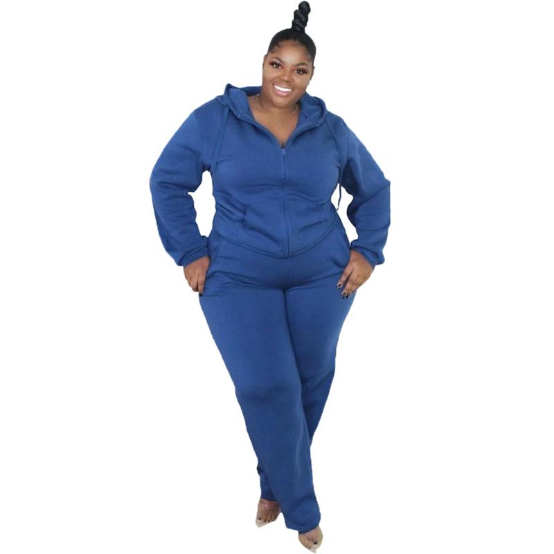 Plus Size Tracksuits Autumn Tracksuit Women Two Piece Set Solid Color Zipper Hoodies Top Long Pants Suit Thicken Casual 2 Outfits, Black
Plus Size Tracksuits Autumn Tracksuit Women Two Piece Set Solid Color Zipper Hoodies Top Long Pants Suit Thicken Casual 2 Outfits, Black