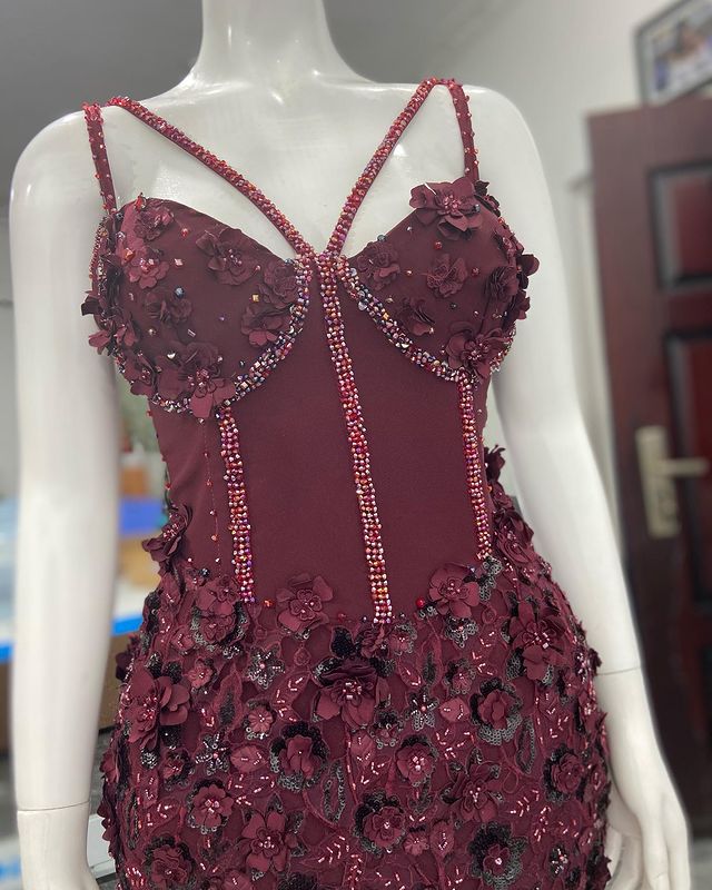 2021 Plus Size Arabic Aso Ebi Luxurious Mermaid Burgundy Prom Dresses Beaded Lace Sexy Evening Formal Party Second Reception Bridesmaid Gowns Dress ZJ