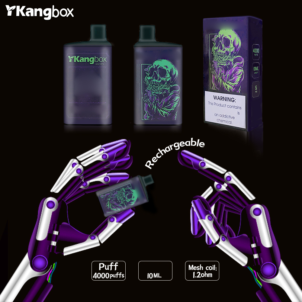 Authentic Ykang BOX Disposable E cigarettes 4000 Puffs Vape Pen Cartoon design Kit 650mAh Rechargeable Battery 10ml Pre-filled Vapor Mesh Coil Vaporizer max flow
Authentic Ykang BOX Disposable E cigarettes 4000 Puffs Vape Pen Cartoon design Kit 650mAh Rechargeable Battery 10ml Pre-filled Vapor Mesh Coil Vaporizer max flow